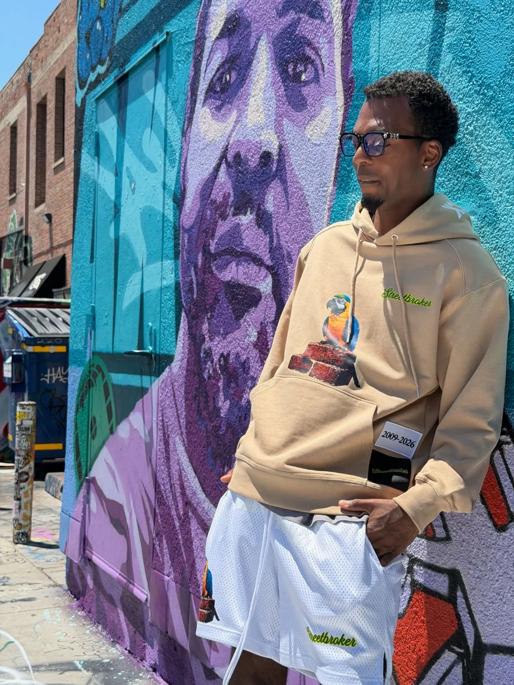 Tan Streetbroker macaw hoodie